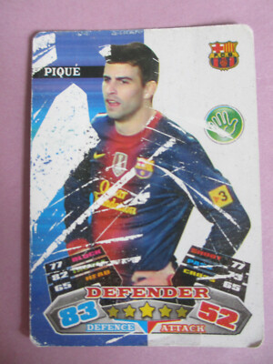 Card Football - LFP - Forward Barcelona - GERARD PIQUE