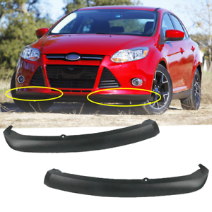 Pair For 2012 13 2014 Ford Focus Front Lower Trim Valance Spoiler Lip Deflector