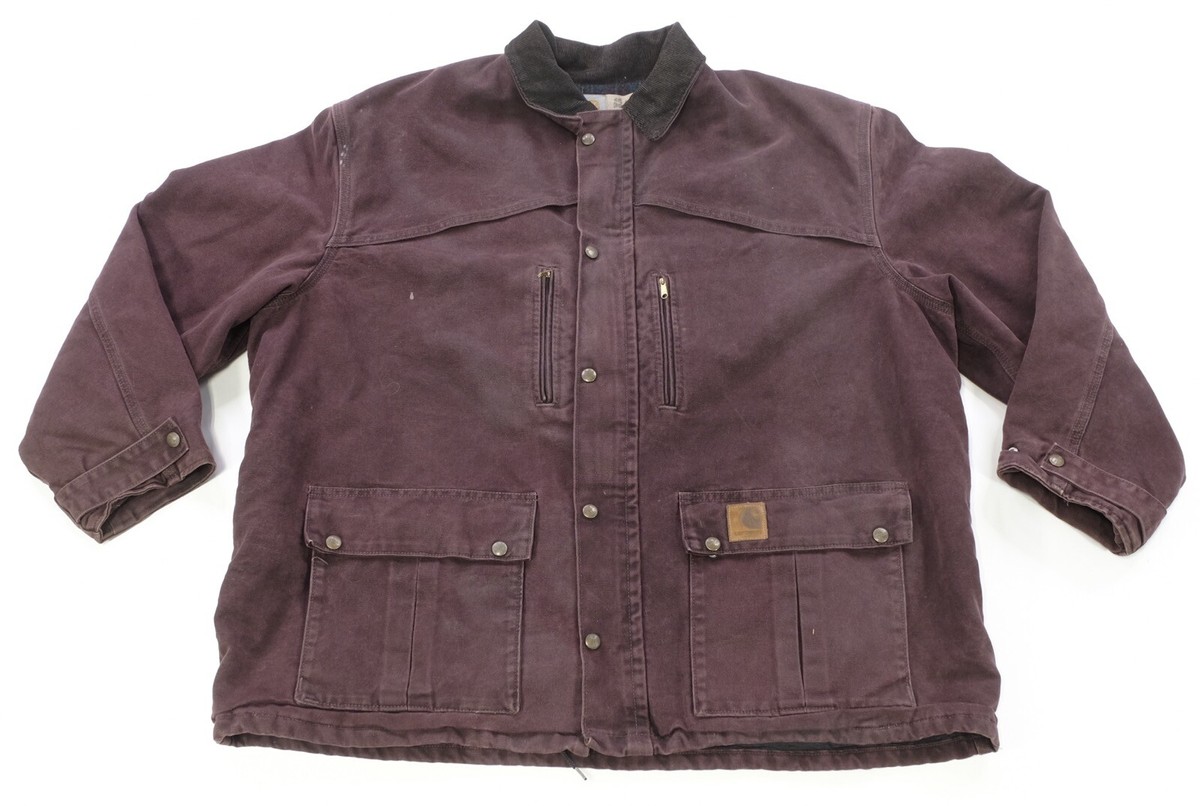 Rare Vintage CARHARTT C10 Button Front Blanket Lined Denim Rare Vintage CARHARTT C10 Button Front Blanket Lined Denim