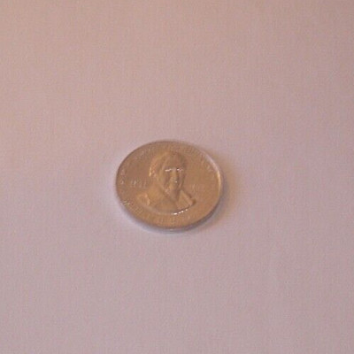 Shell's Mr. President Coin Game-William H. Harrison-Silver-Tone Metal-1968-PreO.