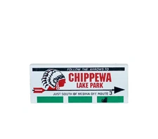Chippewa Lake Park Sign  ~ Faline Cat’s Meow Shelf Sitter Accessory