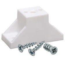 Drawer Slide Cabinet Side Spacer, White 1" (25mm)