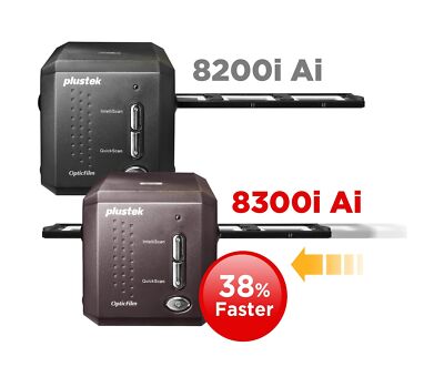 Plustek OpticFilm 8300i Ai Film Scanner - Converts 35mm Film  