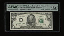 DBR 1977 $50 FRN Minneapolis Gem Fr. 2119-I PMG 65 EPQ Serial I03582618A
