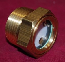 NEW Brass Gear Case Oil Gauge Gas Engine Motor Tractor FIG. 540S 1" NPT