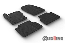All Weather Rubber Floor Mats Fits 2013-2018 Ford C-max - 4 Pieces Black