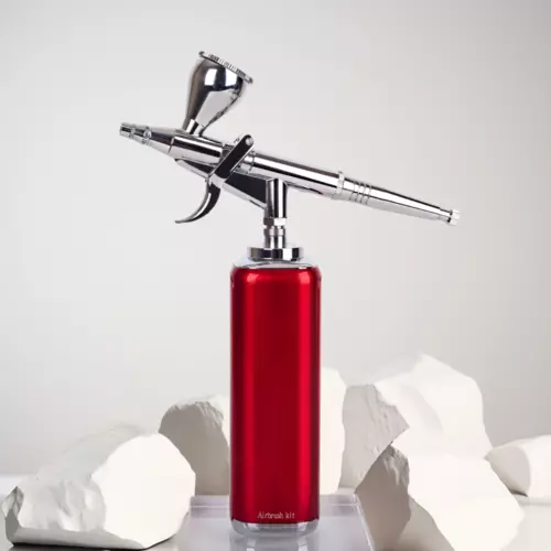 Pro Mini Airbrush Kit | Gravity-Fed Dual-Action | Complete Spray Set for Models