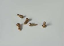 5X Vite Esagonale In Lamiera 4,2X13 Gialla Zincata NOS Per Oldtimer E Youngtimer