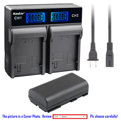 Kastar Battery LCD Rapid Charger for BP-911 BP-915 Canon EOS C500 EOS  C500 PL