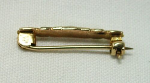 Vintage 14-15ct Gold Very Pretty Little Gold Opal And Pearl Bar Brooch 22094 - Picture 4 of 4