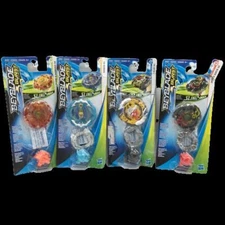 LOT OF 4 Beyblade Burst Turbo Slingshock Battle Tops Balar Iron-X Flame-X Kraken