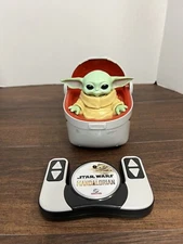 Star Wars Mandalorian 9" Grogu Baby Yoda Hover Pram Remote Radio Control Video