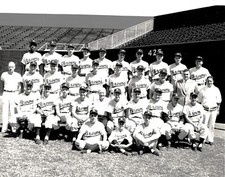 1953 St Louis Browns Team With Stachel Paige & Rookie Don Larson  8x10 PHOTO PR