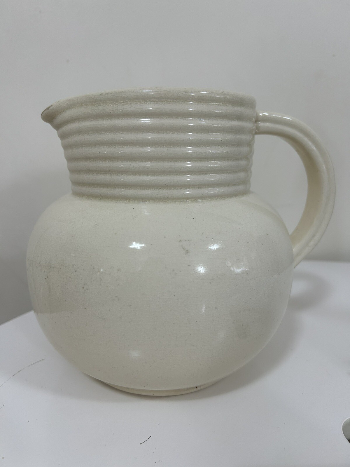 Vintage Earthenware 'Saxony' Jug Vase ELLGREAVE POTTERY CO. LTD
