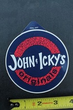 John  Icky's Originals Clothing Tag USA Surf 80's V37A Vintage Surfing STICKER