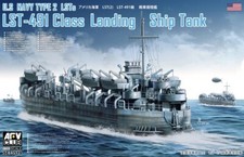 AFV Club 1/350 SE-73519 WWII US Navy Type 2 LSTs LST-491 Class Landing Ship Tank