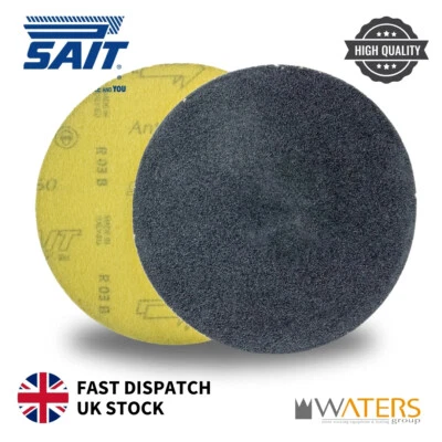 125mm Sait Silicon Carbide Hook & Loop Sanding Disc Marble Stone Porcelain x50