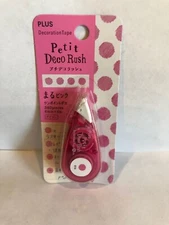 PLUS Petit Deco Rush, Decono, Decoration Tape, PINK DOT, Scrapbooking, Crafting