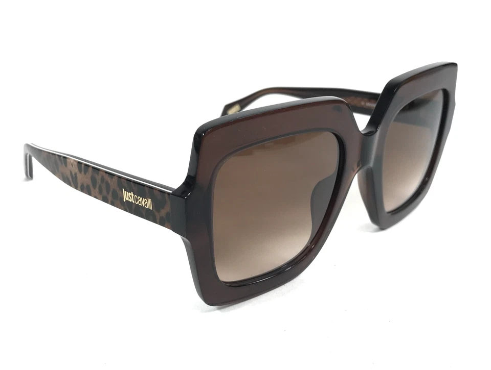 Gafas de sol Just Cavalli SJC023K COL.0AAK estampado de guepardo con lentes degradadas marrones Foto 2 de 4