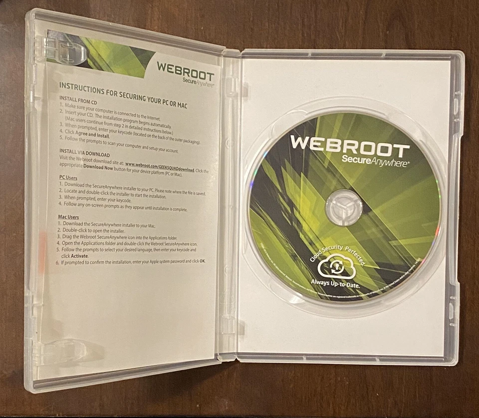 Webroot SecureAnywhere - Full Version for Windows & Mac + Spy Sweeper Excellent - Image 3 of 4