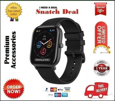 AMAZFIT GTS SMARTWATCH GPS WITH 12 SPORT MODES 1.25 AMOLED DISPLAY,HEART  RATE | eBay