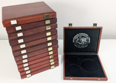 Originale Kassette Box Case 3 Coin Kookaburra Silber Silver Set 1992 - 2004