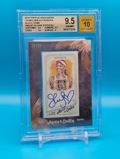 2018 Topps Allen Ginter Mini Black Sloane Stephens /25 RC BGS Mint 9.5 Auto 10
