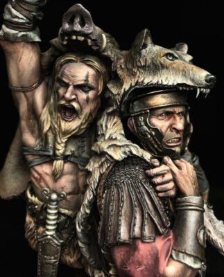 1/9 Resin Teutoburg 9 AD Figure Bust Warriors Unassembled Unpainted 4400