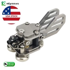 HamGeek Stainless Steel Morse Telegraph Key Paddle Key Magnetic Base (USA Stock