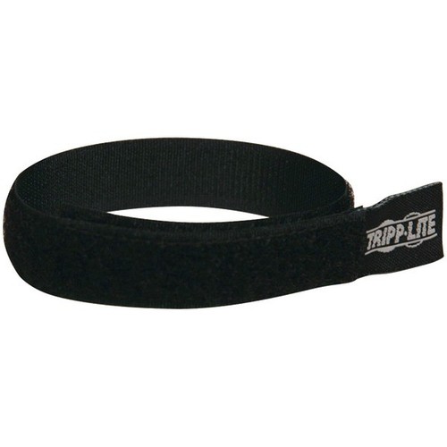 100 mm Hook-and-Loop Cable Cover - Black - Decathlon