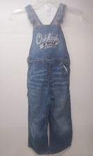 BOYS VINTAGE OSHKOSH B'GOSH BLUE JEAN DENIM OVERALLS SIZE 5T Excellent Condition