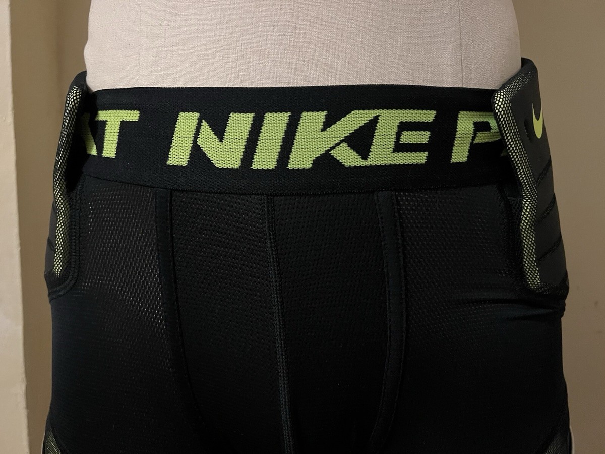 NIKE PRO COMBAT BLACK GREEN COMPRESSION HYPERSTRONG FOOTBALL