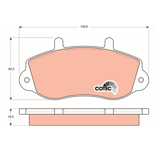 TRW Pastiglie Freno Kit Freni a Disco Posteriore MCB663