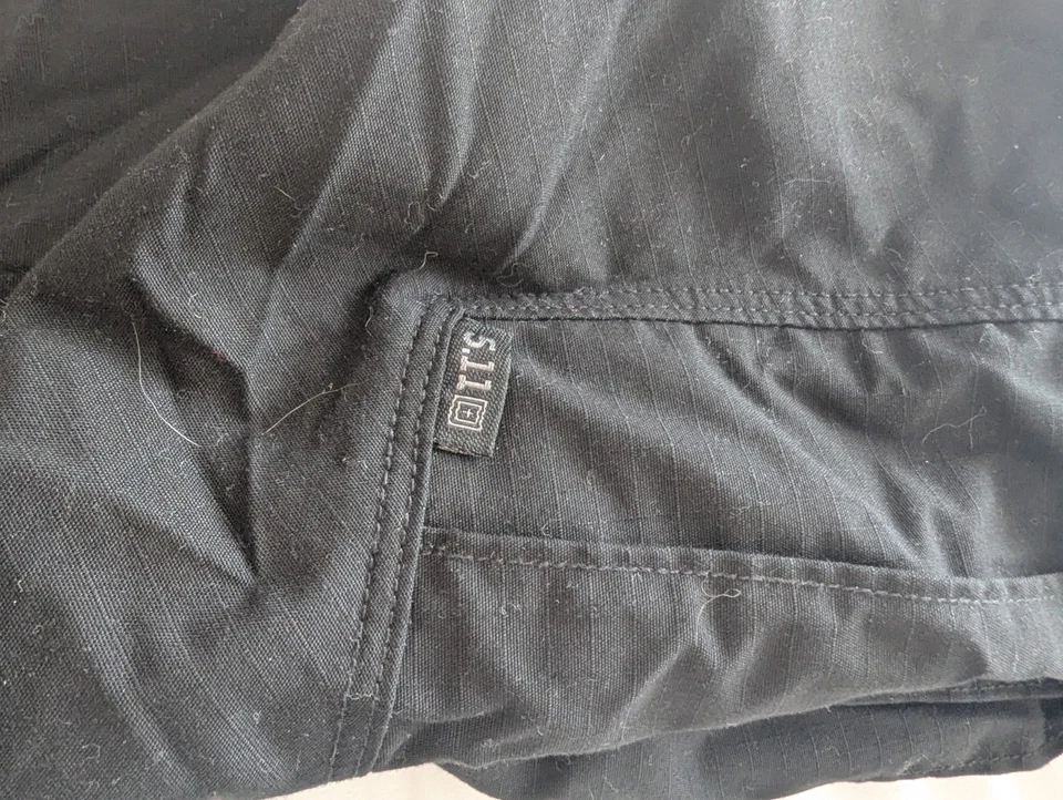 Pantalones negros para mujer 5,11 talla 10 carga táctica regular Foto 4 de 4