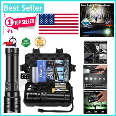 Multi-Functional USB C Rechargeable Flashlight - High Power & 15 Hour Runtime