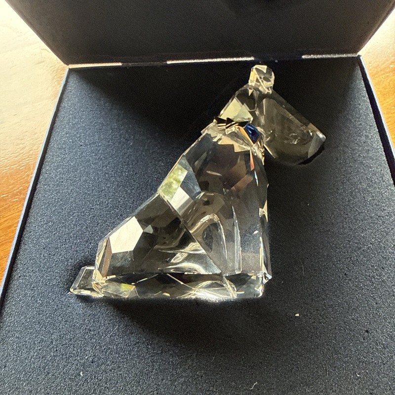 Swarovski Crystal "The Dog" With Padded Case - Great Condition