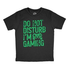 Youth Funny T Shirts Do Not Disturb Im Gaming Sarcastic Gamer Graphic Novelty