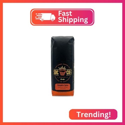 San Diego Coffee Pumpkin Spice, Medium Roast, Ground Coffee, 16-Ounce Bag Café m