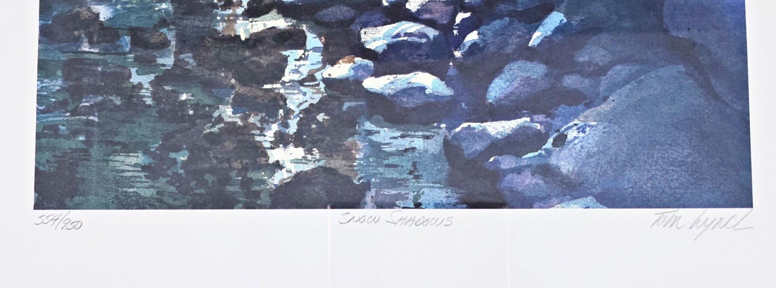 Snow Shadows Print By Tom Lynch Signed & Numbered 18" x 25"