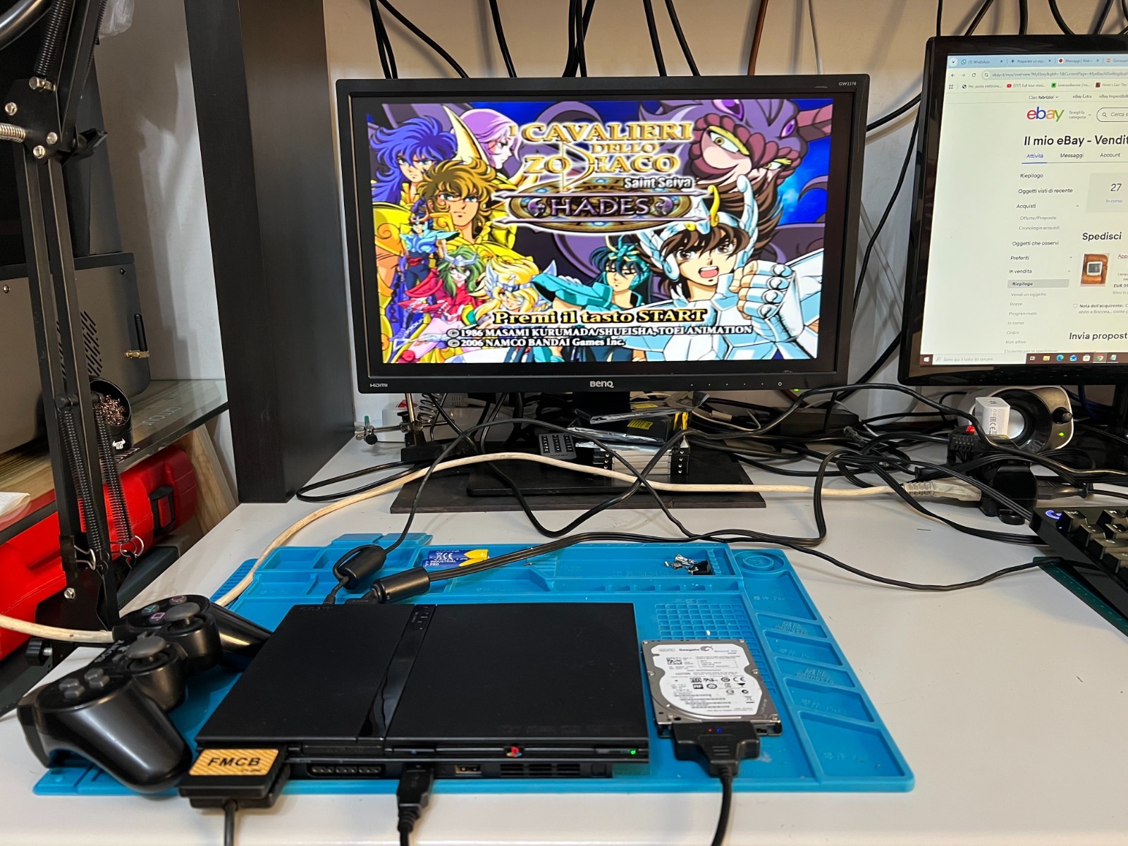 sony playstation 2 Ps2 Slim Scph-7704 500 Gb Fmcb hdmi