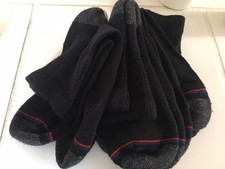 Men's MediPeds Health Wellness Cushioned Socks--Size L--Black--4-Pack