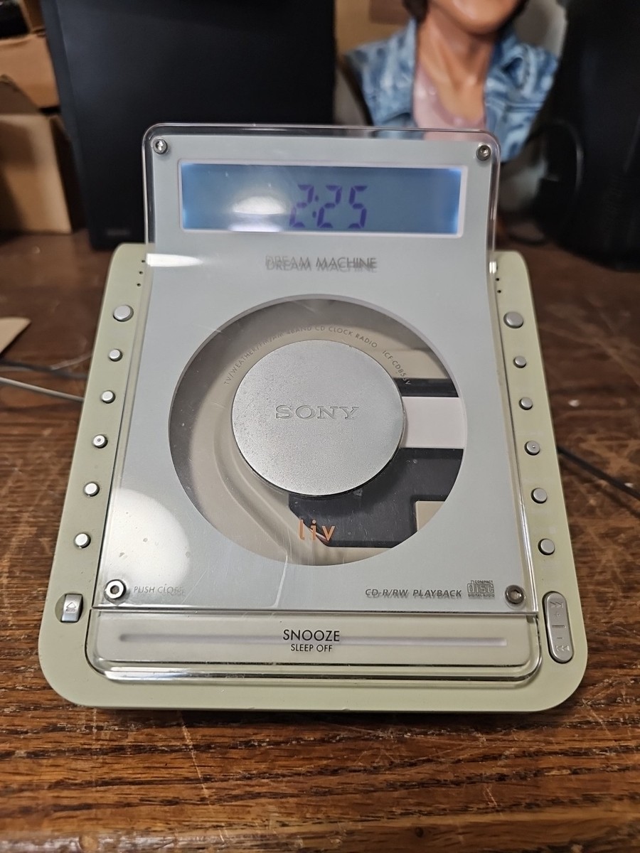 Sony Dream Machine Alarm Clock CD Player Radio ICF-CD855V | eBay
