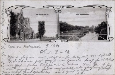 Postcard Friedrichstadt an der Eider North Frisia, Rittelburgwall,... - 10726231