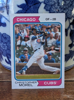 Christopher Morel 2023 Topps Heritage Rookie Card No. 110 - Near Mint or Better
