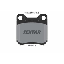 TEXTAR Bremsbeläge Bremsbelegsatz hinten für Saab 9-5 Kombi Opel Omega A