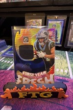 2025 Panini Optic First Year Fresh Tetairoa McMillan #FYFBHTMN Blue Hyper Prizm 