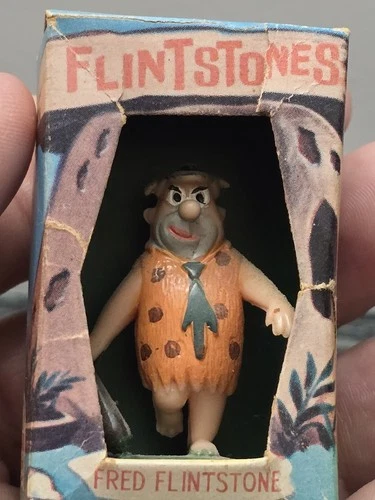 Vintage MARX Toys TV Tinykins Figurines- Fred Flintstone - NOS in Box