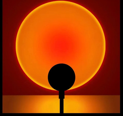 1pc USB LED Sunset Projector Lamp Plug Play Atmosphere Night Light Decor LED