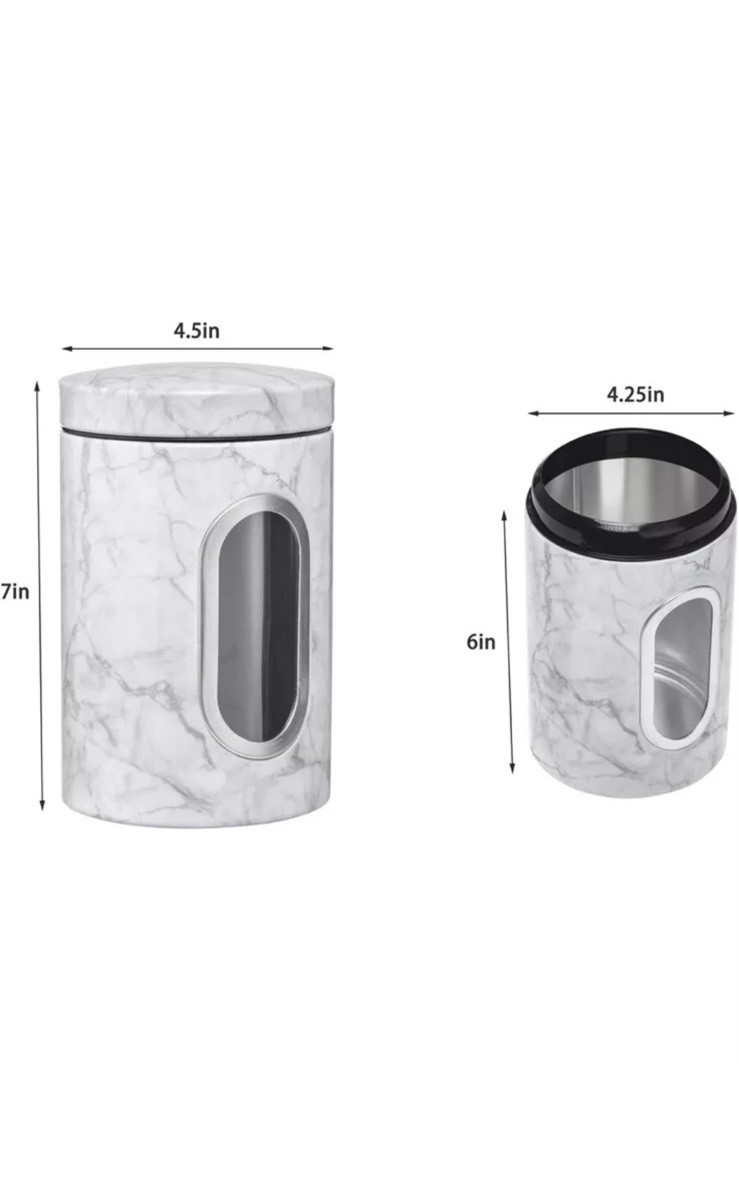 Kitchen Canisters Food Storage- Modern Kitchen Decoration of Canister Set Of 3