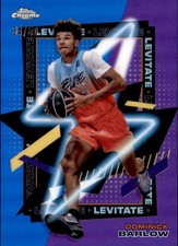 2021-22 Topps Chrome OTE Dominick Barlow Blue & Purple Levitate Refractor #d/50